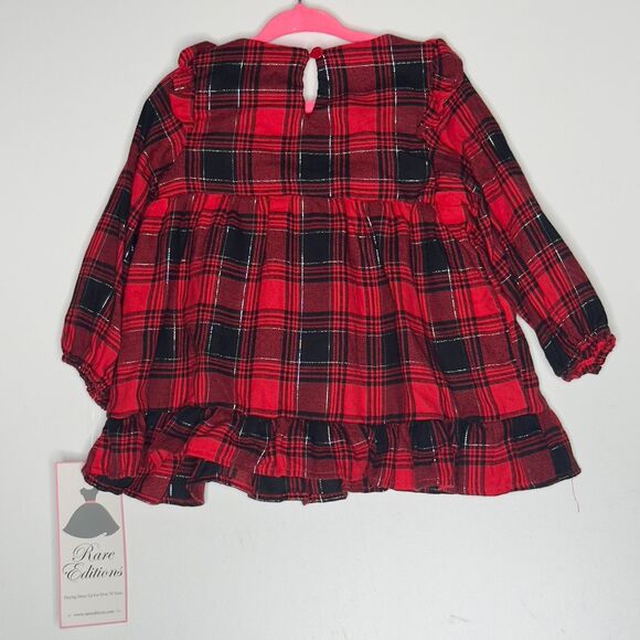 New Rare Editions Ruffled Plaid Top Legging Set Toddler Girls Size 24 Months 2T - Picture 3 of 12